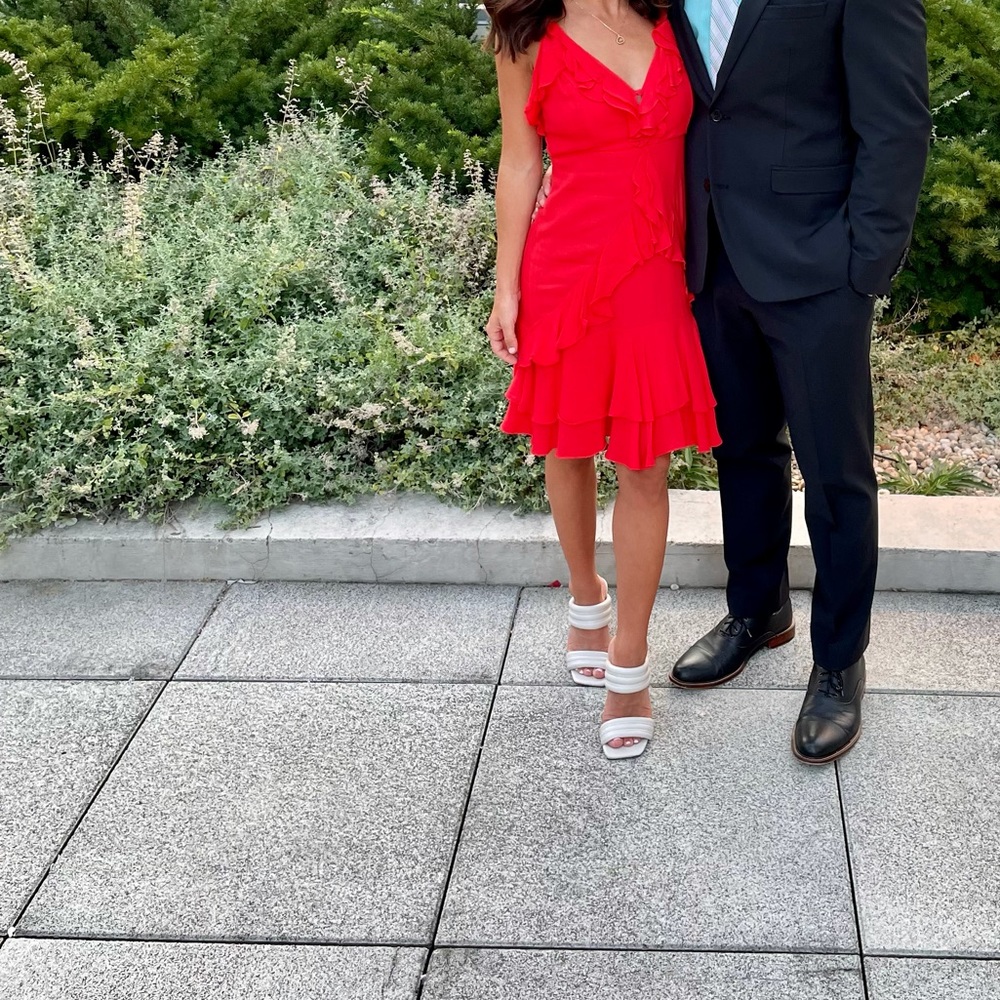 Red cocktail dress